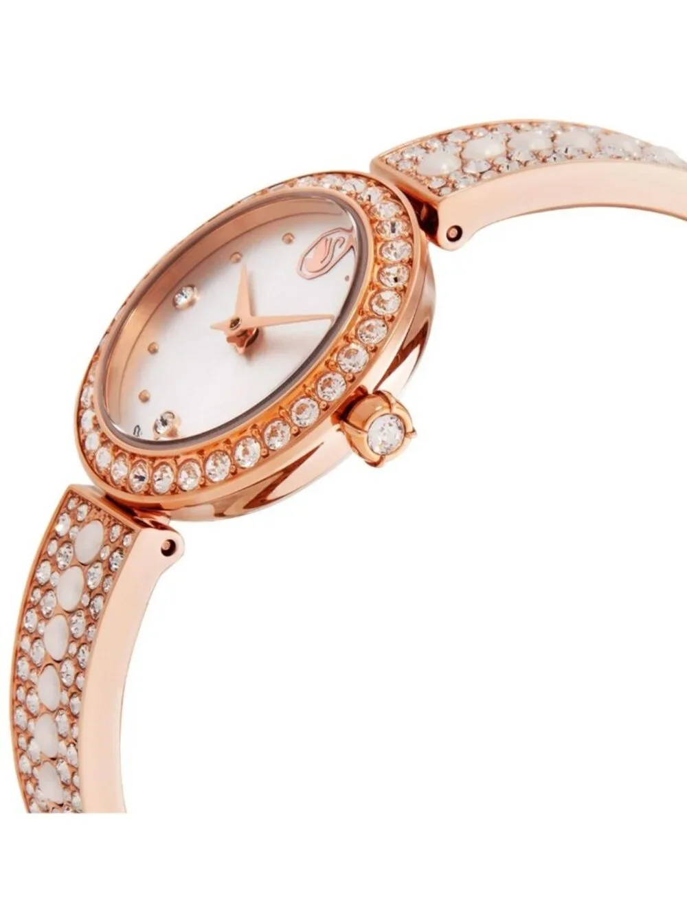 NWT Swarovski Matrix Pearl Bangle Ladies Watch
